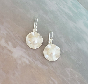Sterling Silver and Pearl Earrings from Thiland