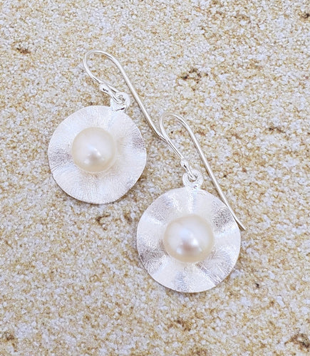 Sterling Silver and Pearl Earrings from Thiland