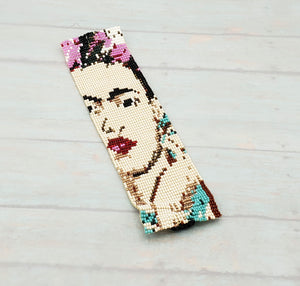 Frida Kahlo Seed Bead Magnetic Bracelet